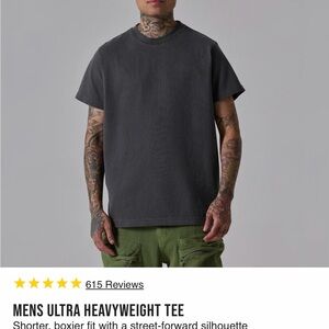 TALENTLESS Short Boxy Tee - Charcoal
